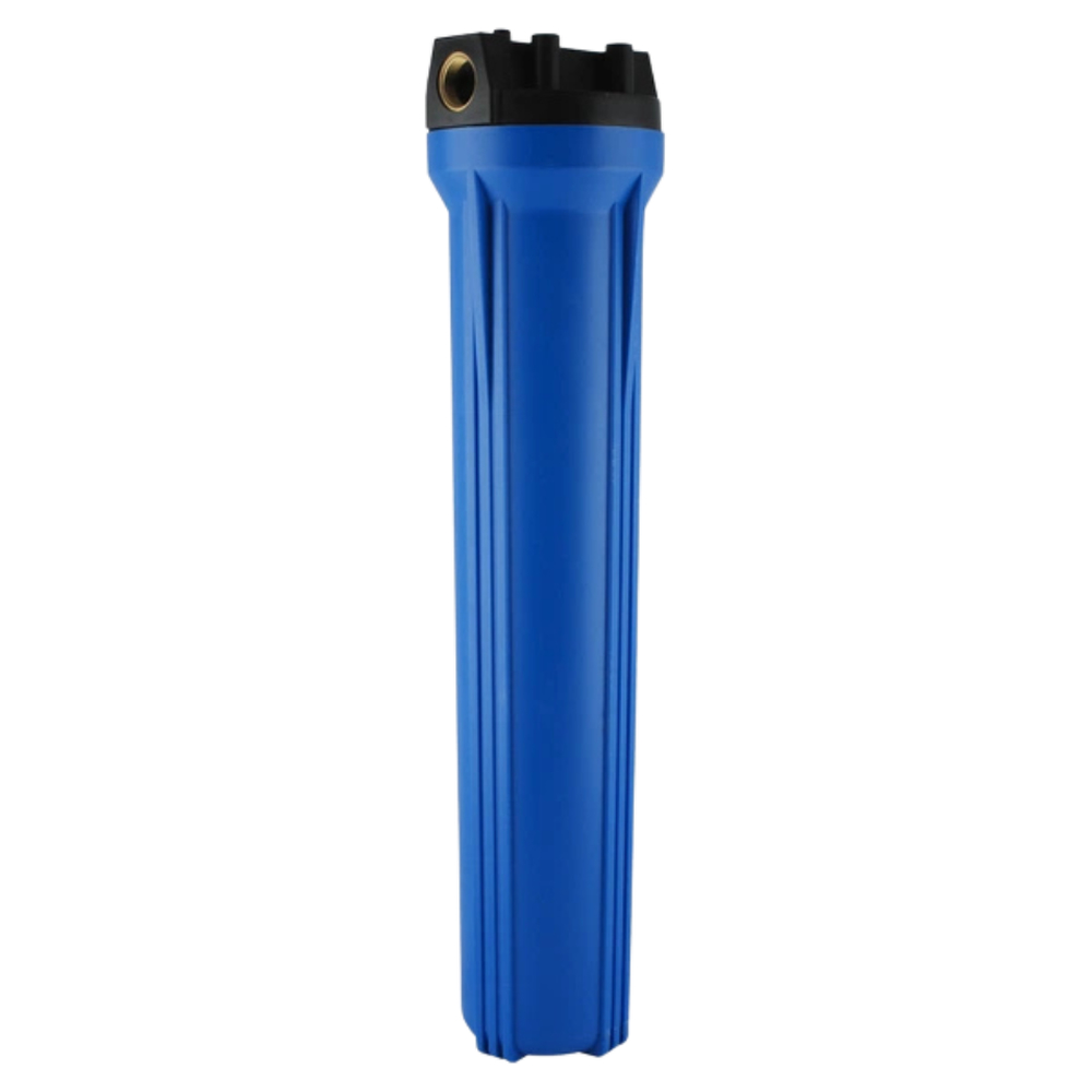 Корпус фильтра Raifil B890-BK12PR-BN, 20" Big Blue, синий, 1/2" BSP, с клапаном сброса давления